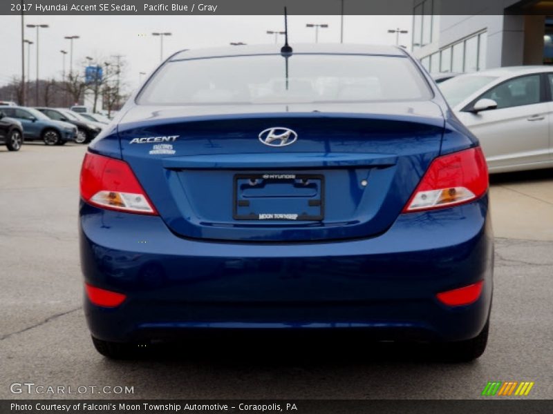 Pacific Blue / Gray 2017 Hyundai Accent SE Sedan