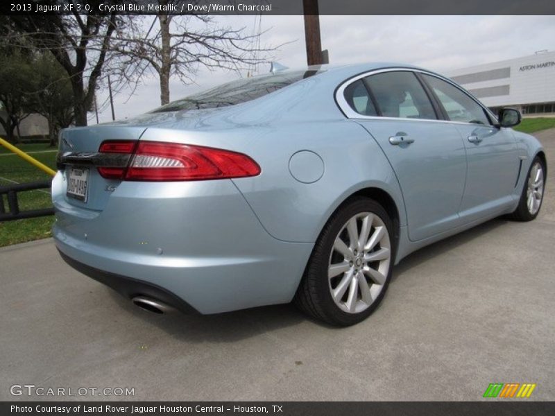 Crystal Blue Metallic / Dove/Warm Charcoal 2013 Jaguar XF 3.0
