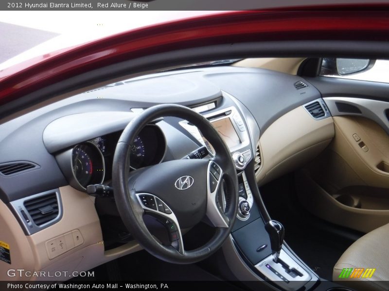 Red Allure / Beige 2012 Hyundai Elantra Limited