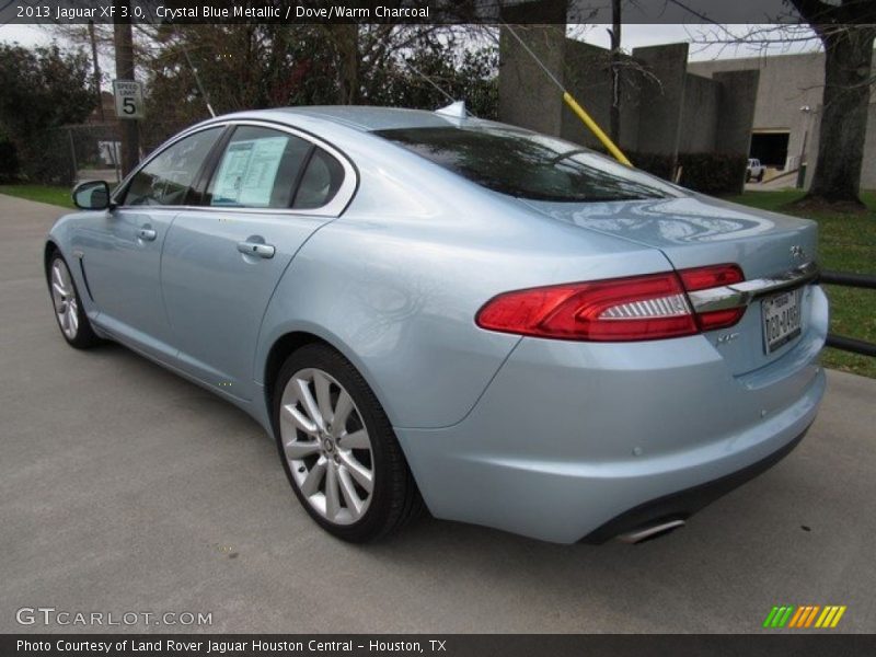 Crystal Blue Metallic / Dove/Warm Charcoal 2013 Jaguar XF 3.0