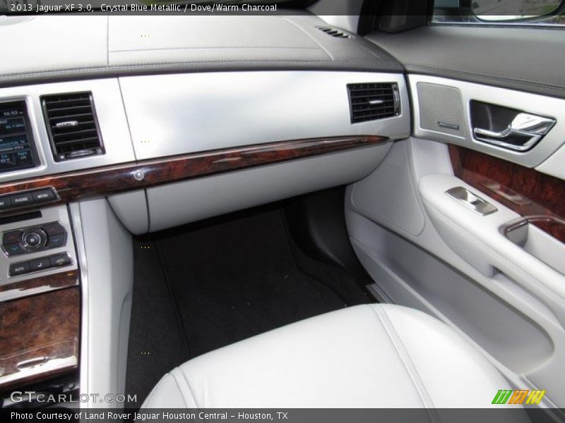 Crystal Blue Metallic / Dove/Warm Charcoal 2013 Jaguar XF 3.0