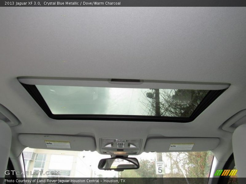 Crystal Blue Metallic / Dove/Warm Charcoal 2013 Jaguar XF 3.0
