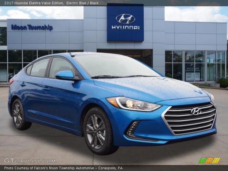 Electric Blue / Black 2017 Hyundai Elantra Value Edition