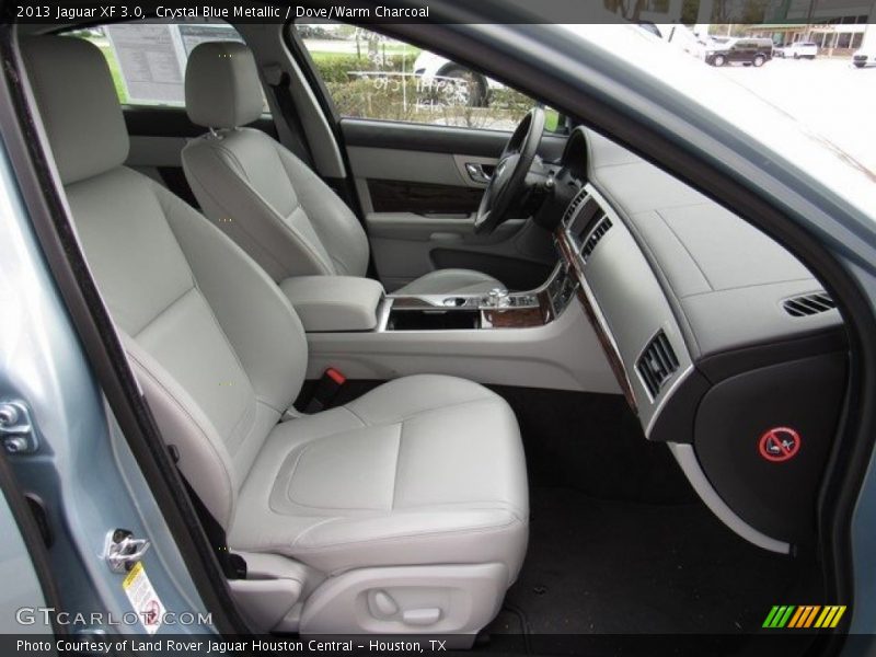 Crystal Blue Metallic / Dove/Warm Charcoal 2013 Jaguar XF 3.0