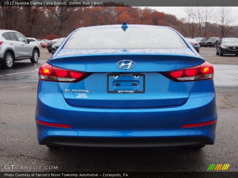 Electric Blue / Black 2017 Hyundai Elantra Value Edition