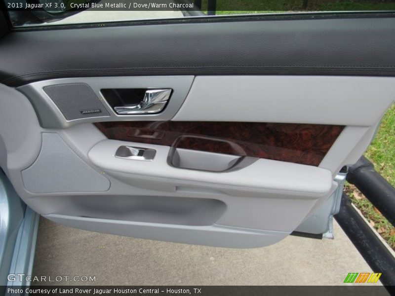 Crystal Blue Metallic / Dove/Warm Charcoal 2013 Jaguar XF 3.0