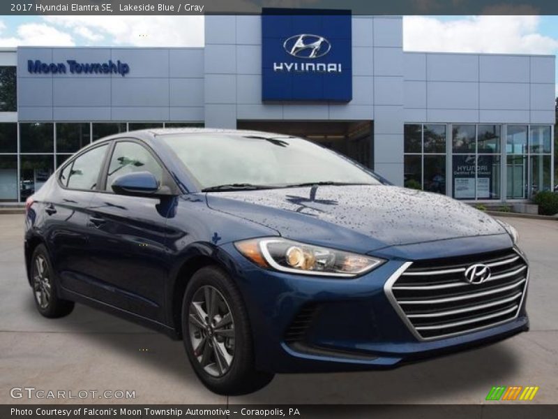 Lakeside Blue / Gray 2017 Hyundai Elantra SE