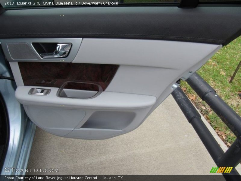 Crystal Blue Metallic / Dove/Warm Charcoal 2013 Jaguar XF 3.0