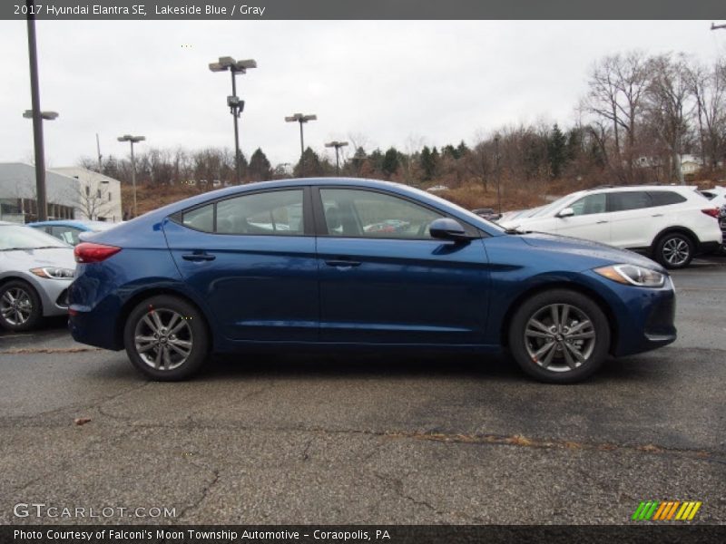 Lakeside Blue / Gray 2017 Hyundai Elantra SE