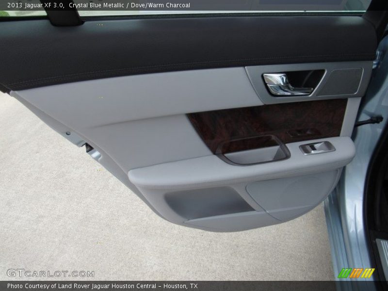 Crystal Blue Metallic / Dove/Warm Charcoal 2013 Jaguar XF 3.0