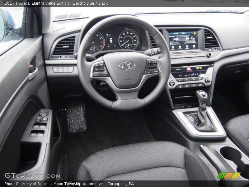 Electric Blue / Black 2017 Hyundai Elantra Value Edition