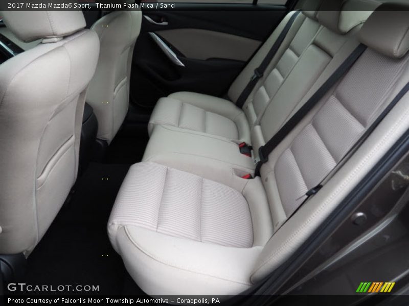 Rear Seat of 2017 Mazda6 Sport