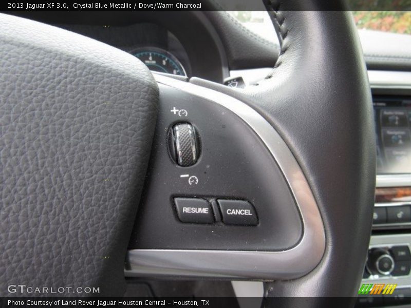 Crystal Blue Metallic / Dove/Warm Charcoal 2013 Jaguar XF 3.0