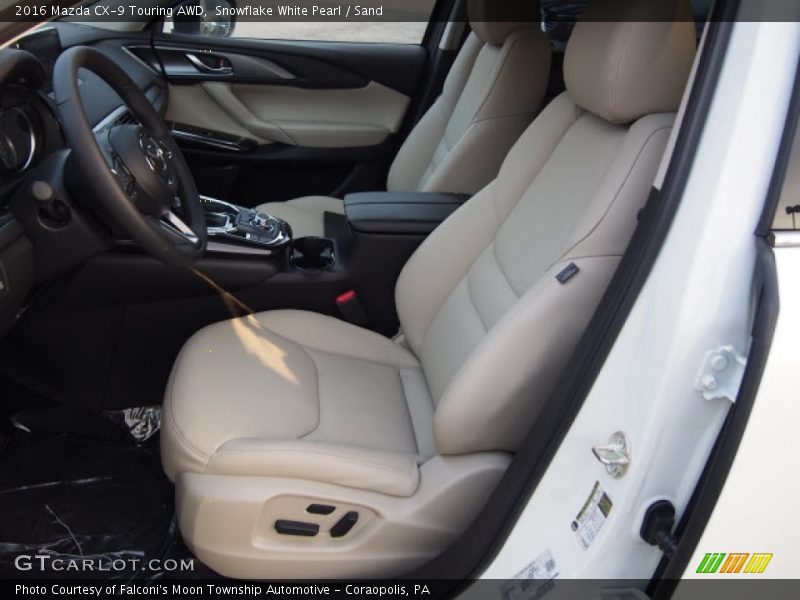 Snowflake White Pearl / Sand 2016 Mazda CX-9 Touring AWD