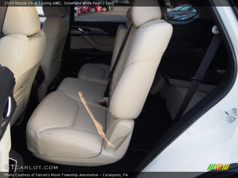 Snowflake White Pearl / Sand 2016 Mazda CX-9 Touring AWD