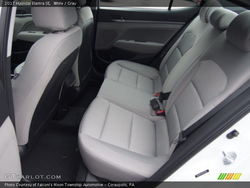 White / Gray 2017 Hyundai Elantra SE