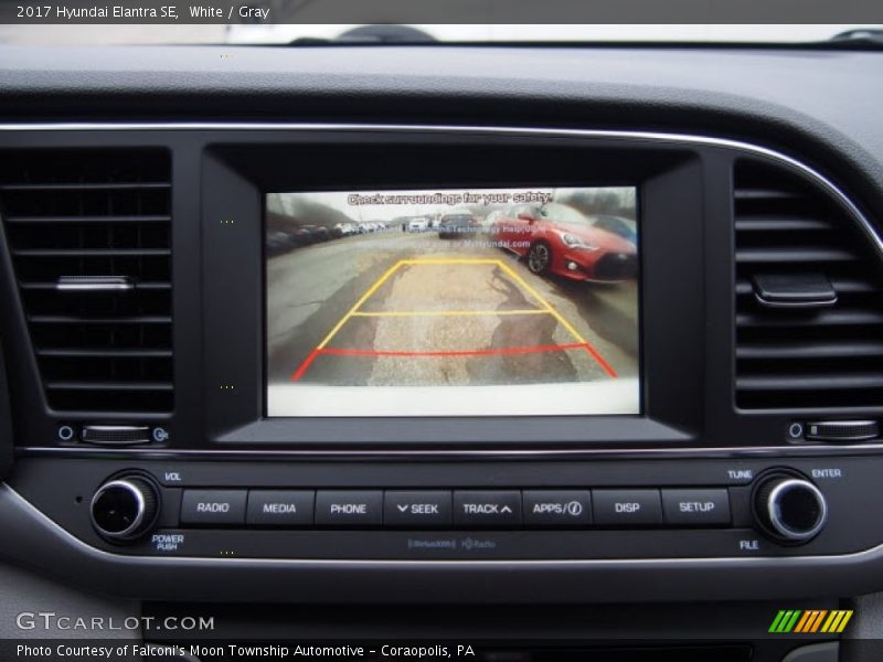 White / Gray 2017 Hyundai Elantra SE