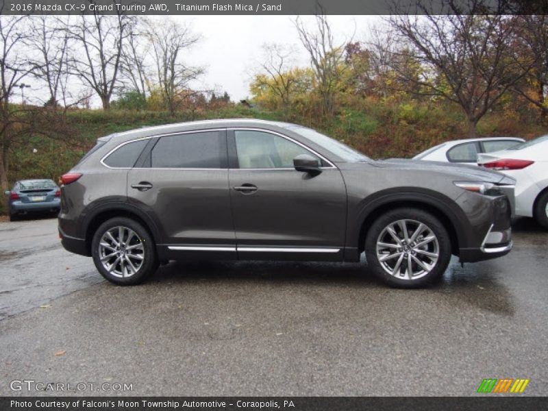 Titanium Flash Mica / Sand 2016 Mazda CX-9 Grand Touring AWD