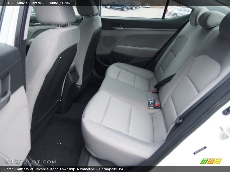 White / Gray 2017 Hyundai Elantra SE