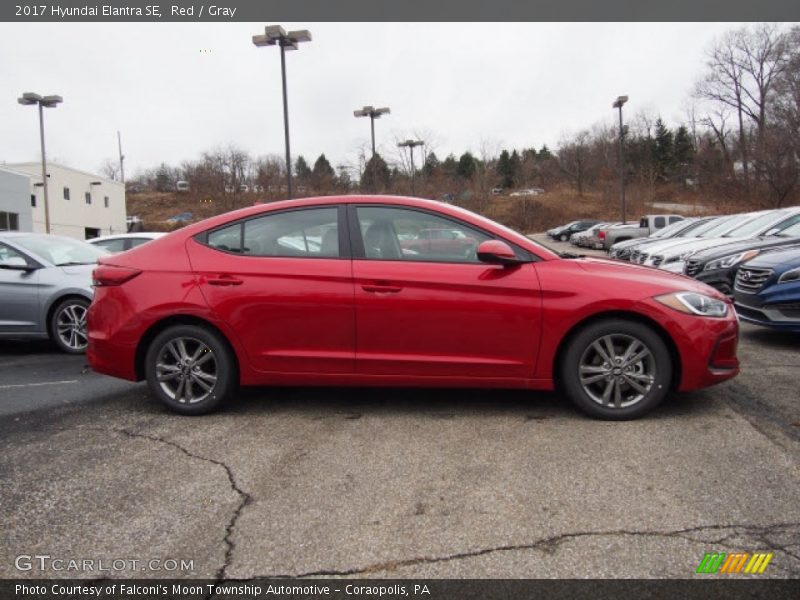 Red / Gray 2017 Hyundai Elantra SE