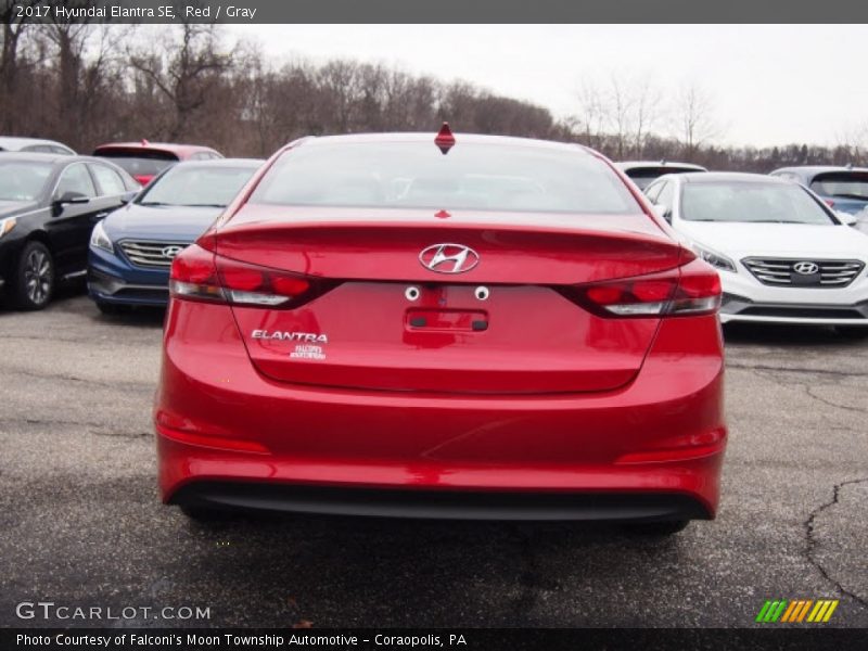 Red / Gray 2017 Hyundai Elantra SE