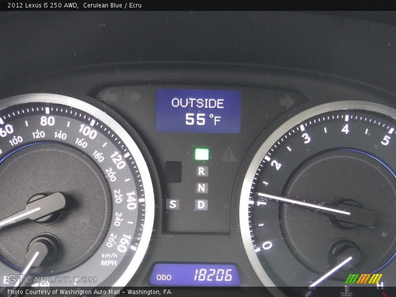 Cerulean Blue / Ecru 2012 Lexus IS 250 AWD