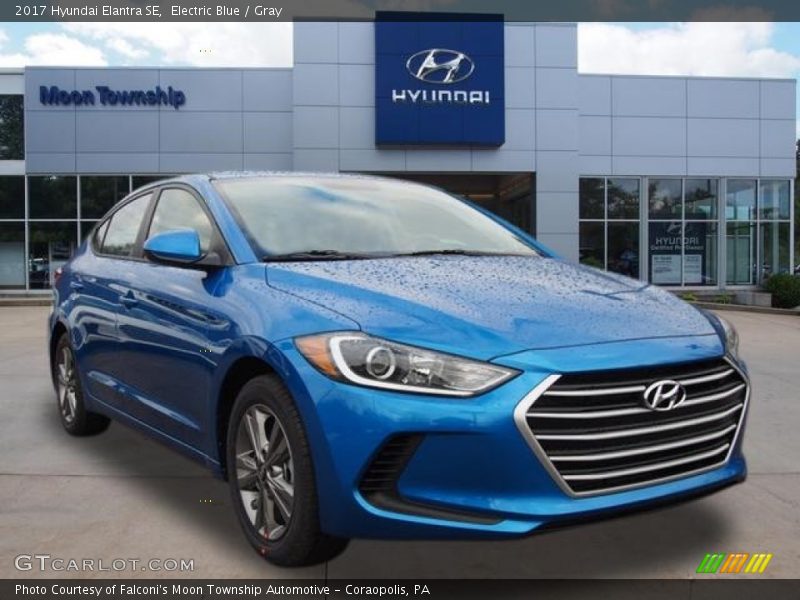 Electric Blue / Gray 2017 Hyundai Elantra SE