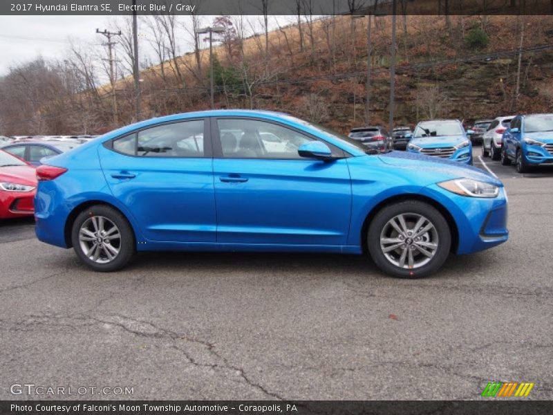 Electric Blue / Gray 2017 Hyundai Elantra SE