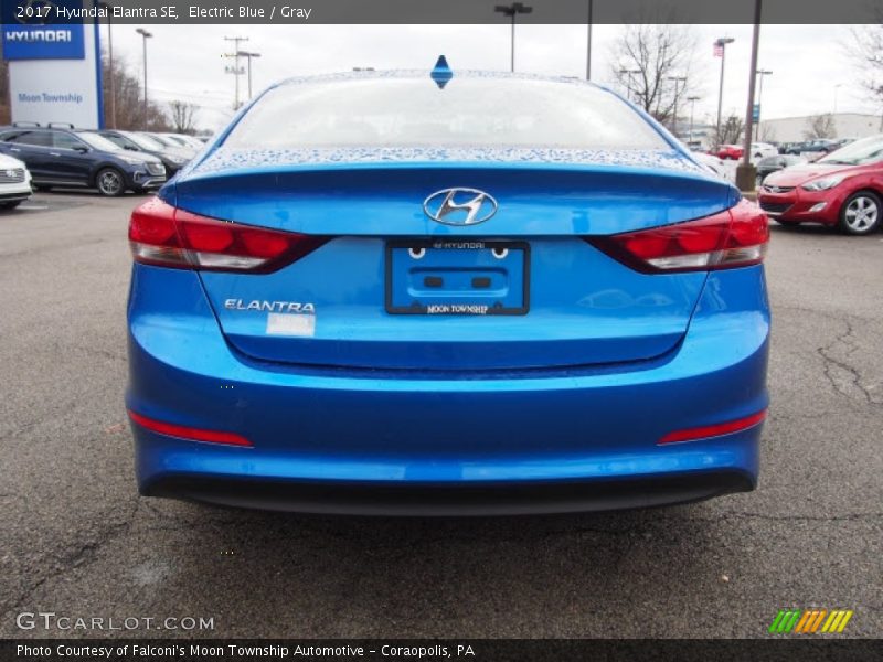 Electric Blue / Gray 2017 Hyundai Elantra SE