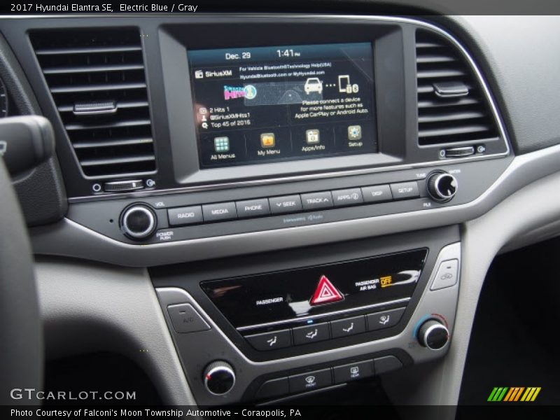 Electric Blue / Gray 2017 Hyundai Elantra SE