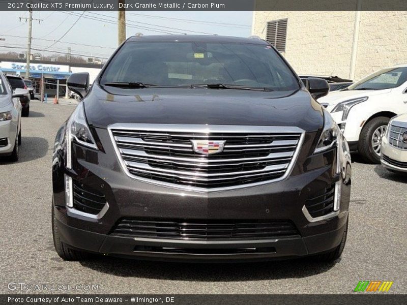 Dark Granite Metallic / Carbon Plum 2017 Cadillac XT5 Premium Luxury