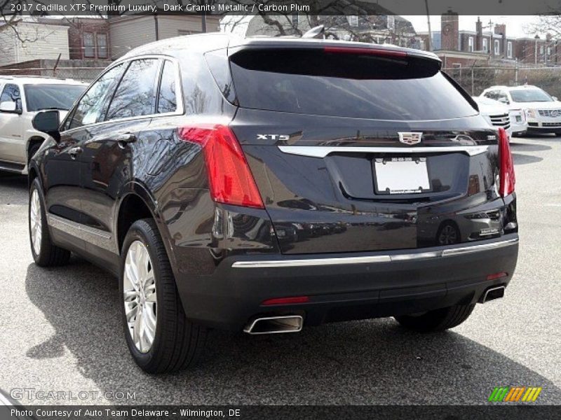 Dark Granite Metallic / Carbon Plum 2017 Cadillac XT5 Premium Luxury