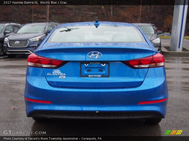 Electric Blue / Gray 2017 Hyundai Elantra SE