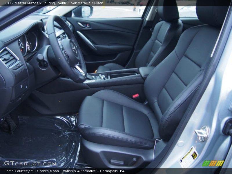 Sonic Silver Metallic / Black 2017 Mazda Mazda6 Touring