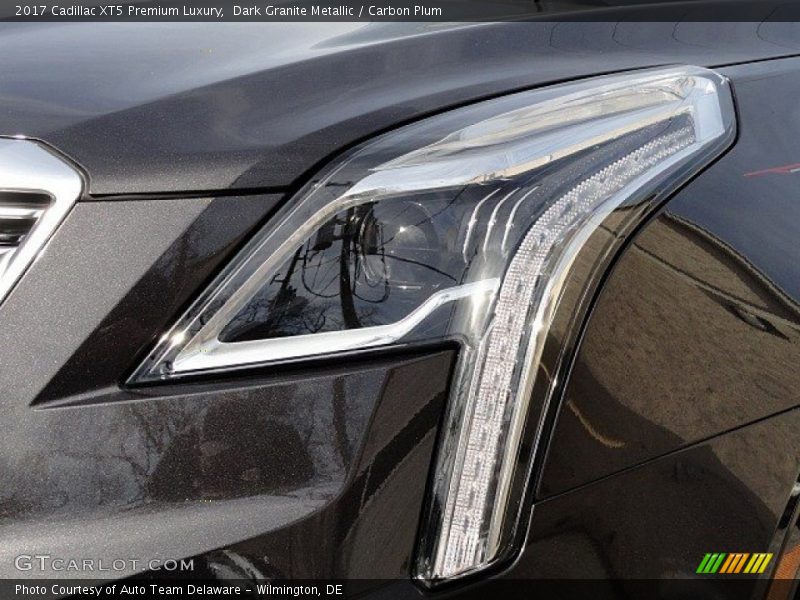 Dark Granite Metallic / Carbon Plum 2017 Cadillac XT5 Premium Luxury