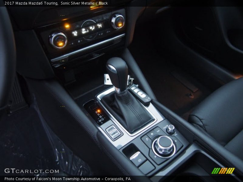 Sonic Silver Metallic / Black 2017 Mazda Mazda6 Touring