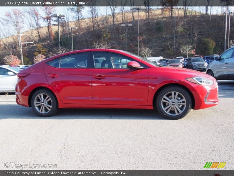 Red / Black 2017 Hyundai Elantra Value Edition