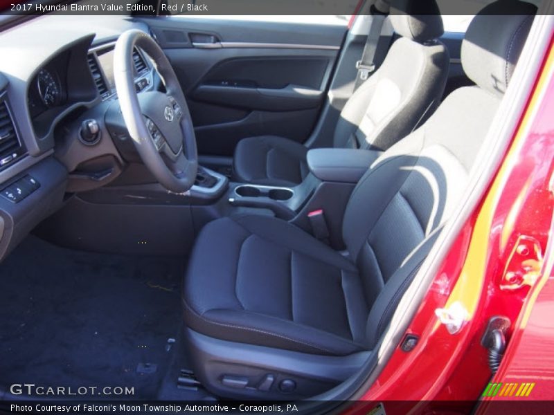 Red / Black 2017 Hyundai Elantra Value Edition