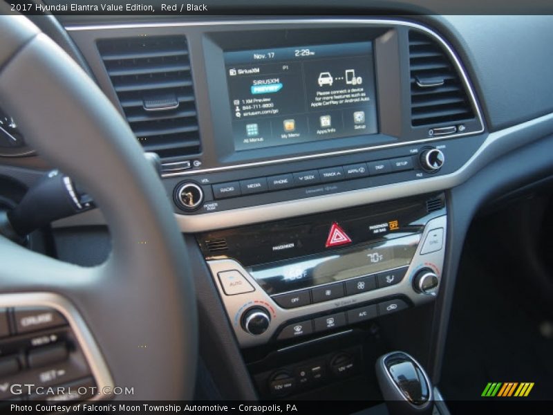 Red / Black 2017 Hyundai Elantra Value Edition