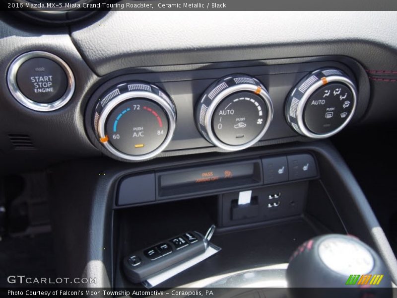 Ceramic Metallic / Black 2016 Mazda MX-5 Miata Grand Touring Roadster