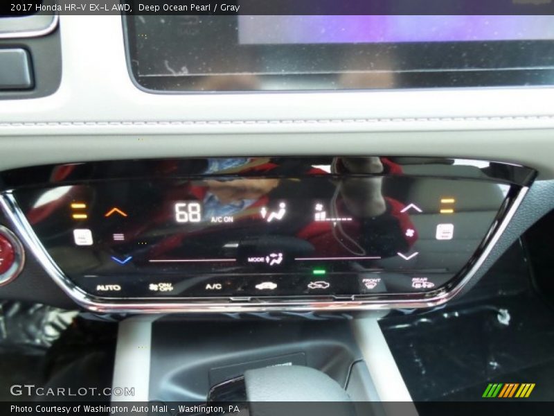 Deep Ocean Pearl / Gray 2017 Honda HR-V EX-L AWD