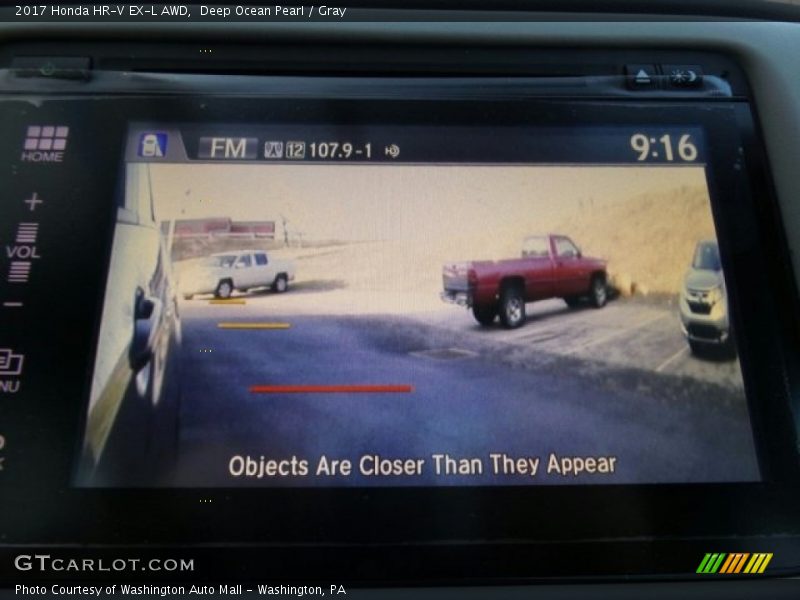 Deep Ocean Pearl / Gray 2017 Honda HR-V EX-L AWD