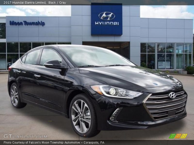 Black / Gray 2017 Hyundai Elantra Limited