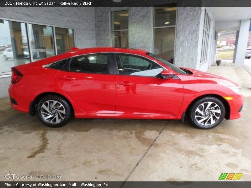 Rallye Red / Black 2017 Honda Civic EX Sedan