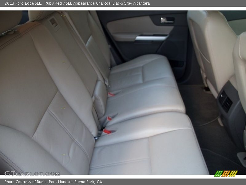 Ruby Red / SEL Appearance Charcoal Black/Gray Alcantara 2013 Ford Edge SEL