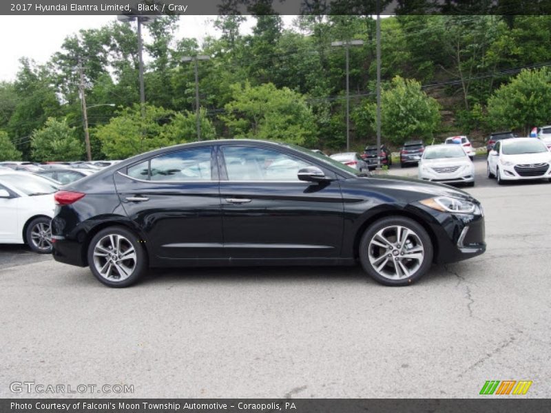 Black / Gray 2017 Hyundai Elantra Limited