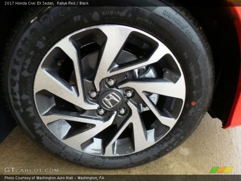 Rallye Red / Black 2017 Honda Civic EX Sedan