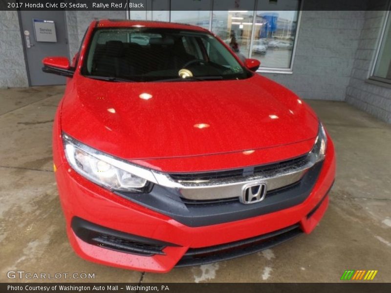Rallye Red / Black 2017 Honda Civic EX Sedan