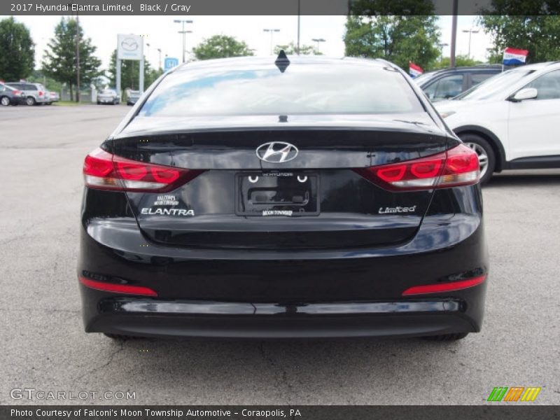 Black / Gray 2017 Hyundai Elantra Limited