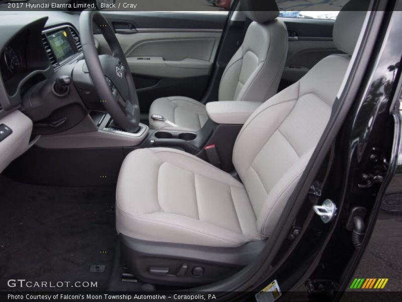 Black / Gray 2017 Hyundai Elantra Limited